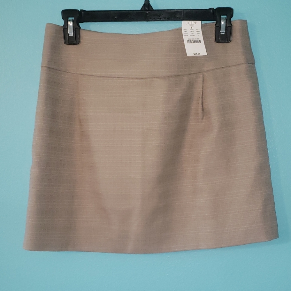 J crew taupe skirt